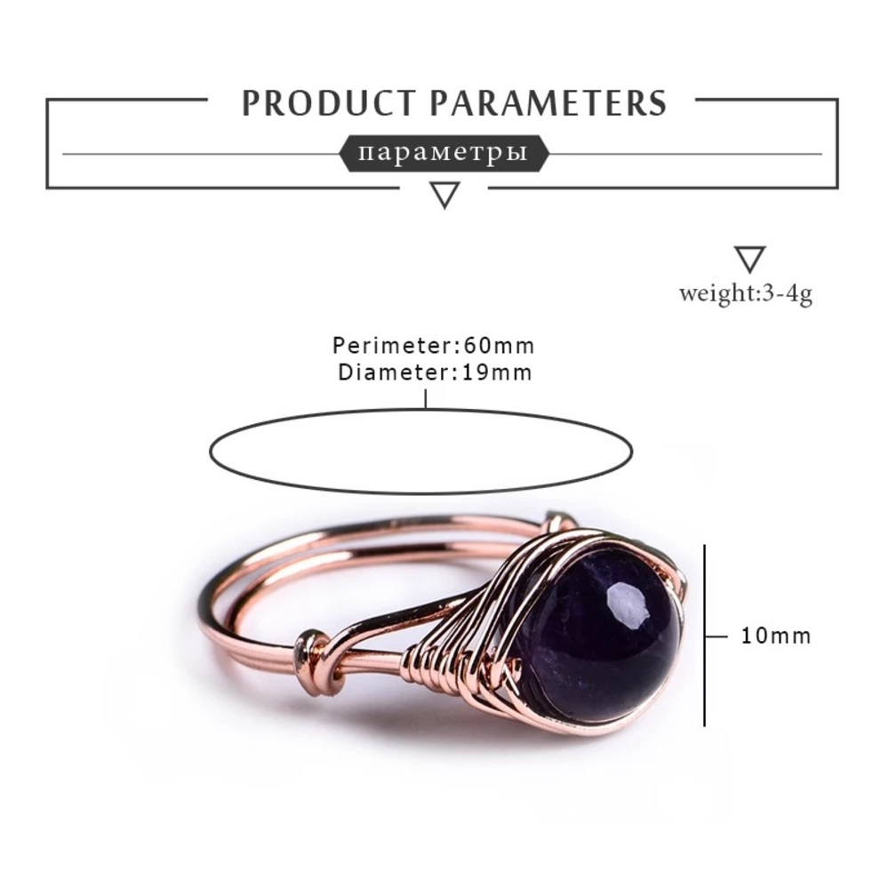 🔴4/$25 bohemian handcrafted gemstone tiger eye ring - Picture 6 of 6